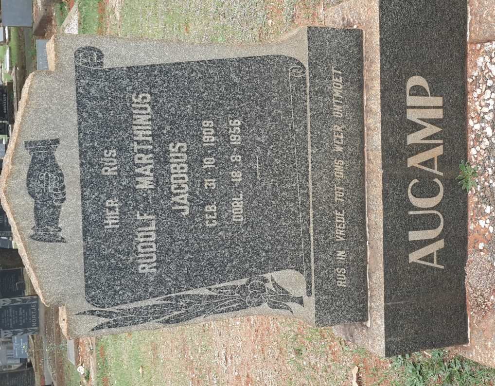 AUCAMP Rudolf Marthinus Jacobus 1909-1956