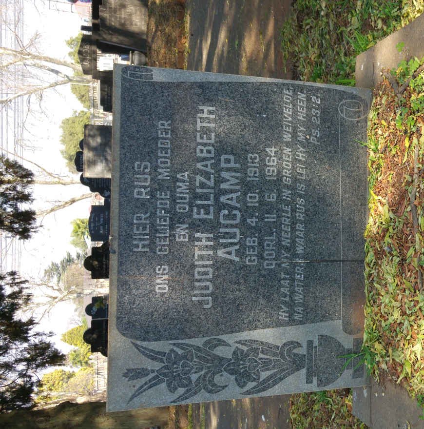 AUCAMP Judith Elizabeth 1913-1964