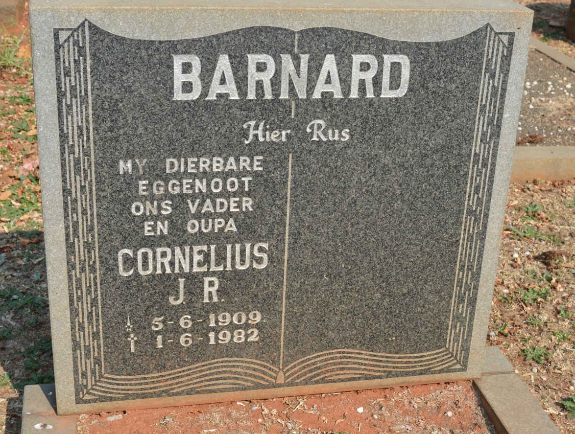 BARNARD Cornelius J.R. 1909-1982