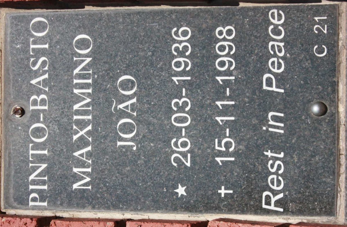 BASTO Maximino João, PINTO 1936-1998