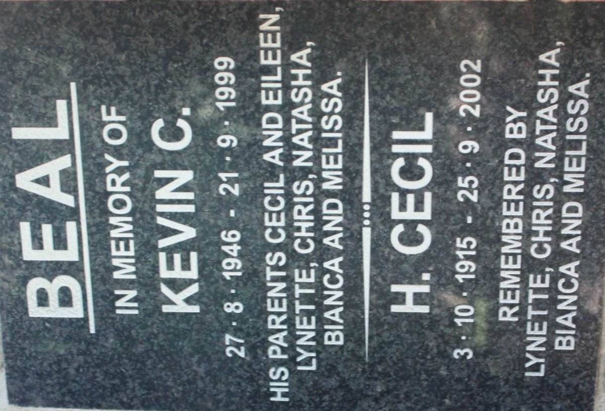 BEAL H. Cecil 1915-2002 :: BEAL Kevin C. 1946-1999