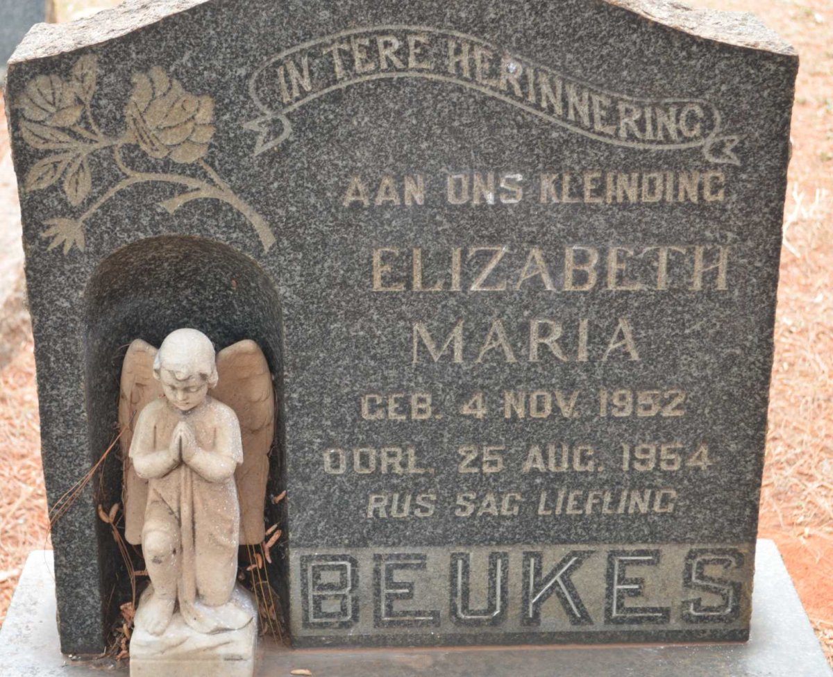 BEUKES Elizabeth Maria 1952-1954