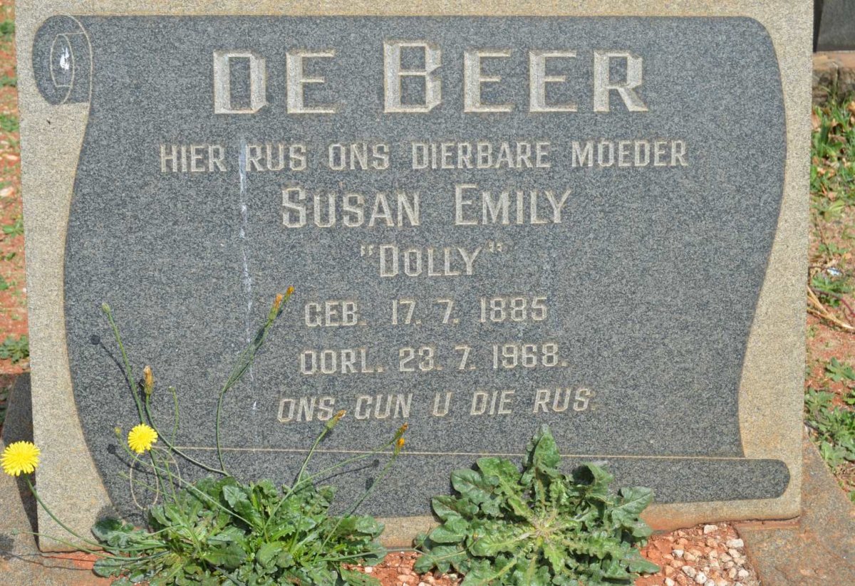 BEER Susan Emily, de 1885-1968