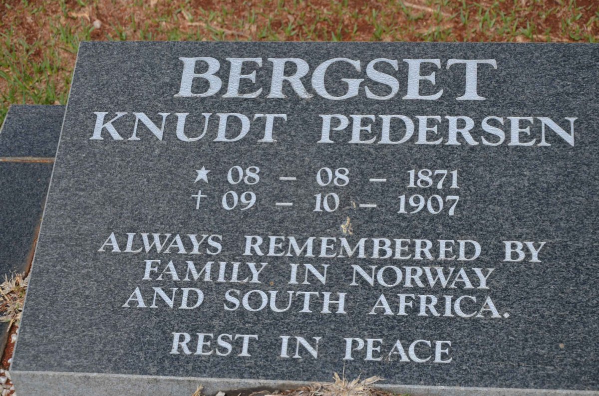 BERGSET Knudt Pedersen 1871-1907