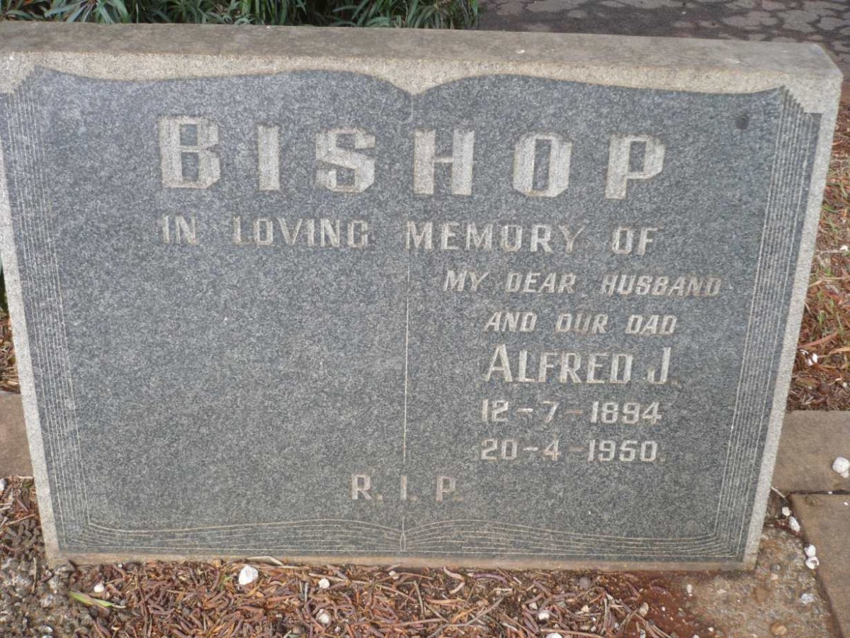 BISHOP Alfred J. 1894-1950