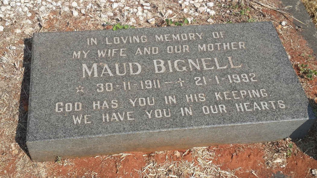 BIGNELL Maud 1911-1992
