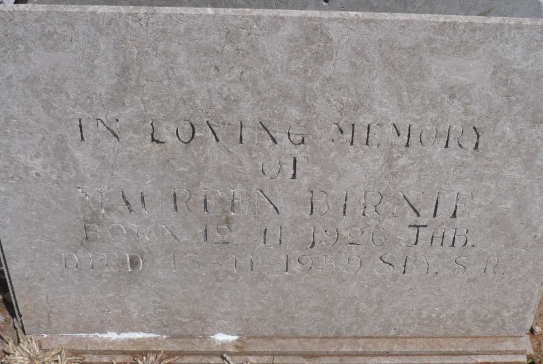 BIRNIE Maureen 1926-1959