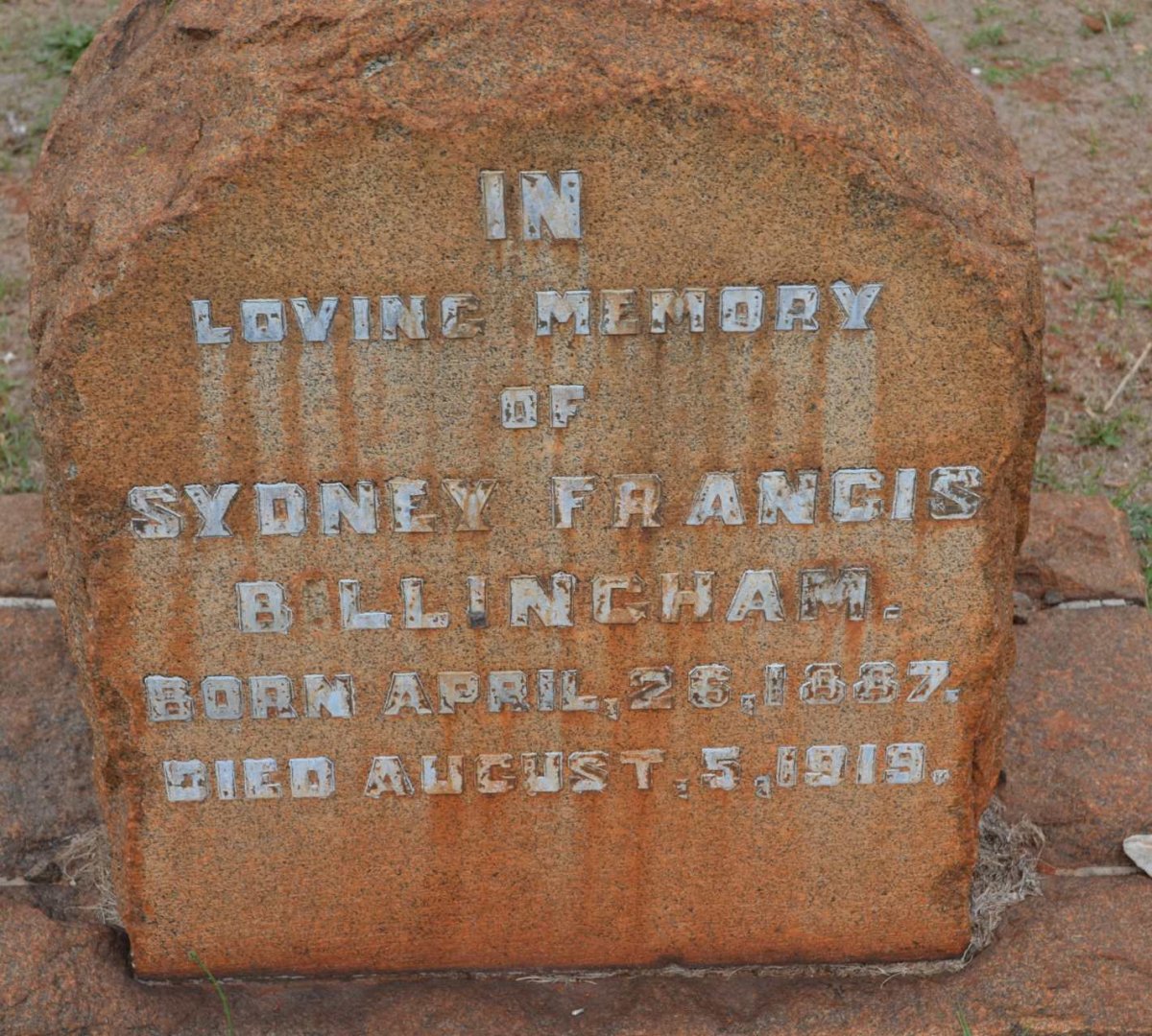 BILLINGHAM Sydney Francis 1887-1919