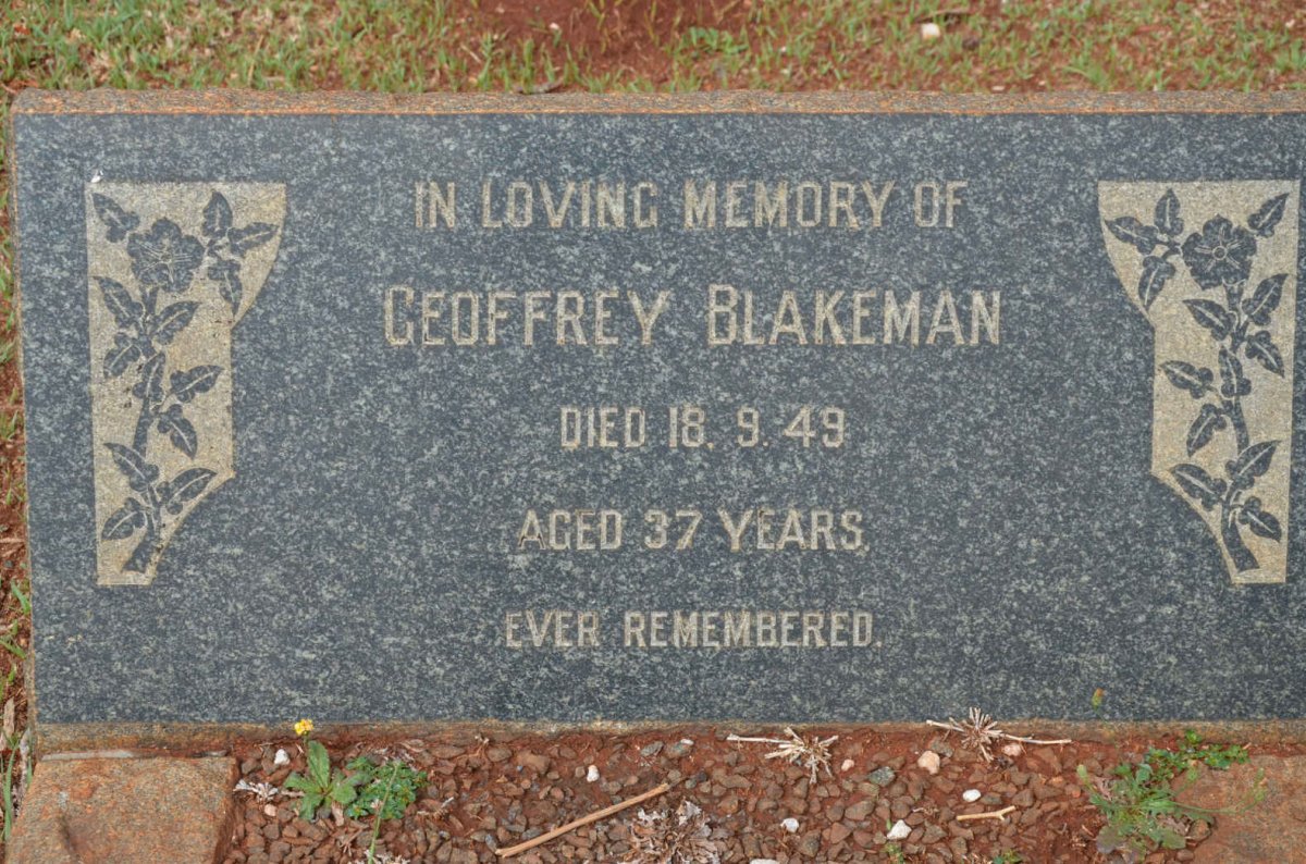 BLAKEMAN Geoffrey -1949