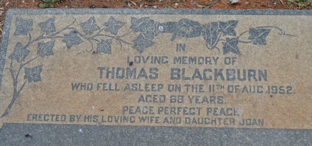 BLACKBURN Thomas -1952