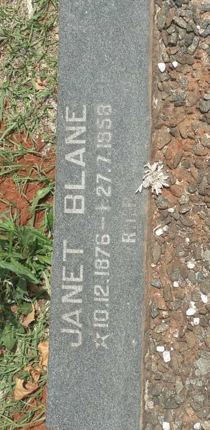 BLANE Janet 1876-1958
