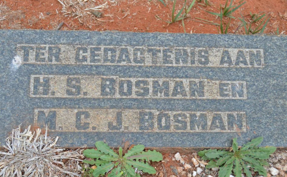 BOSMAN H.S. &amp; M.C.J.