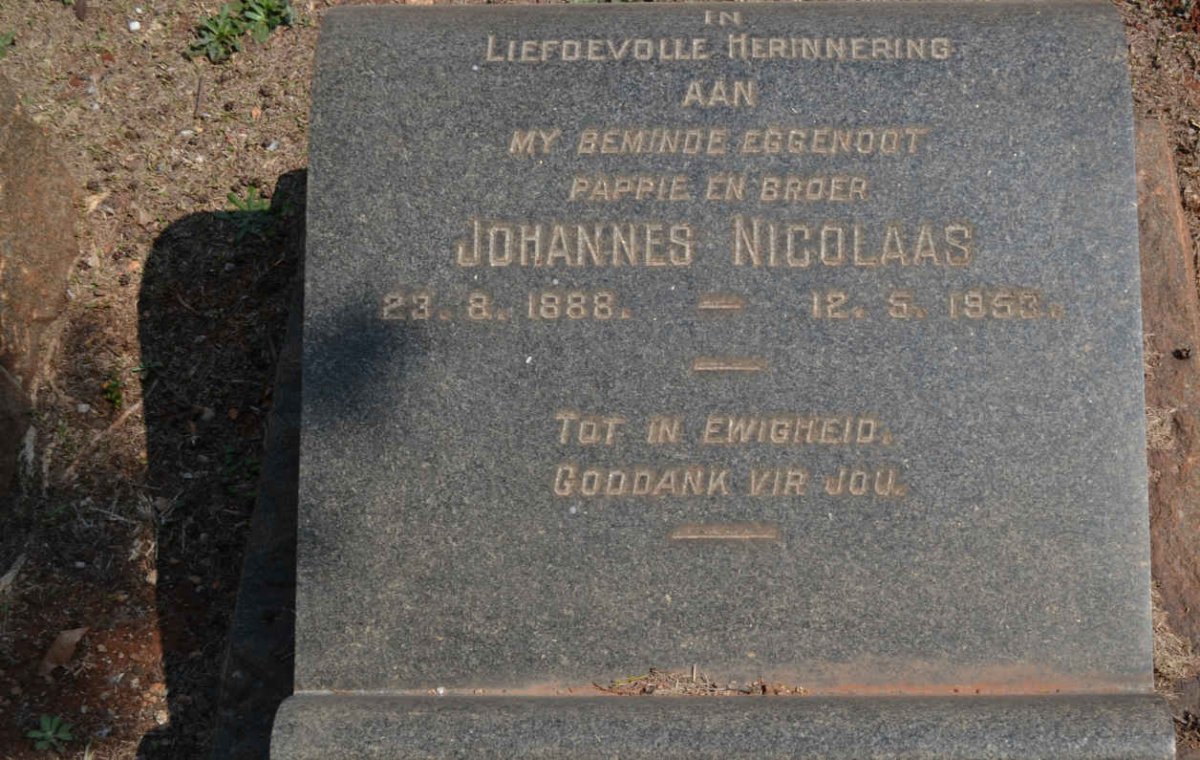 BOSMAN Johannes Nicolaas 1888-1953