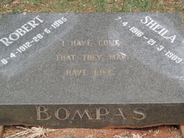 BOMPAS Robert 1912-1965 &amp; Sheila 1916-1983