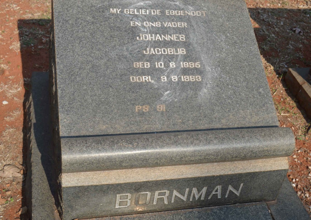 BORNMAN Johannes Jacobus 1895-1963
