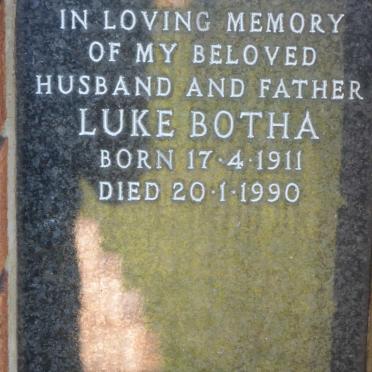 BOTHA Luke 1911-1990