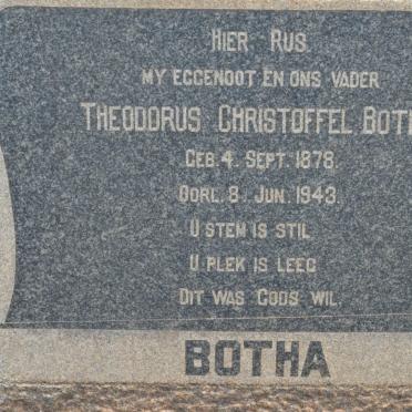 BOTHA Theodorus Christoffel 1878-1943