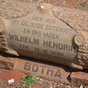 BOTHA Wilhelm Hendrik 1896-19?4