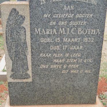 BOTHA Maria M.J.C. -1932