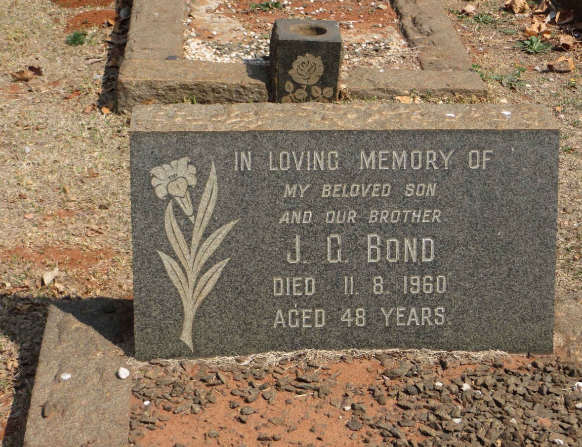 BOND J.G. -1960