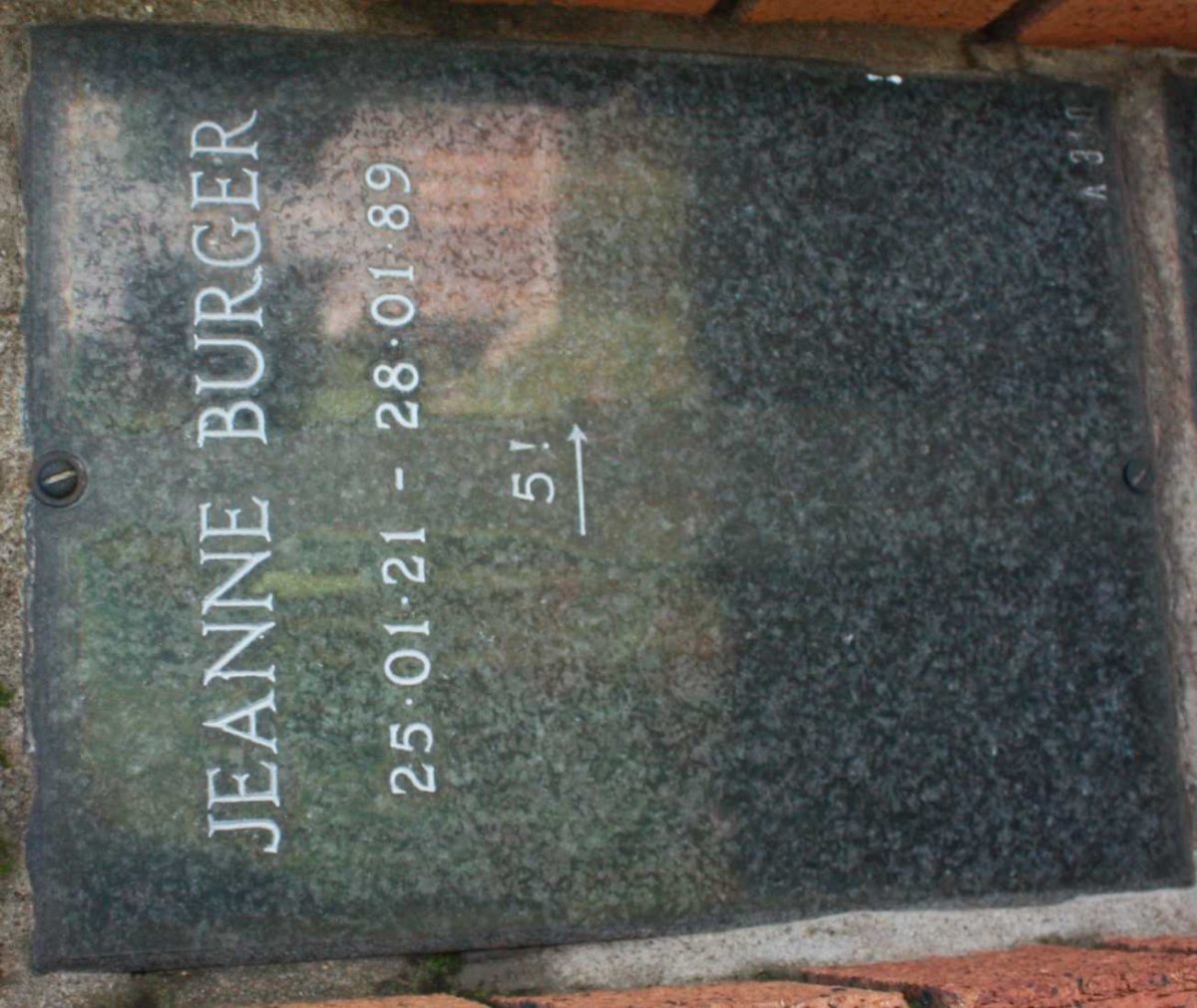 BURGER Jeanne 1921-1989