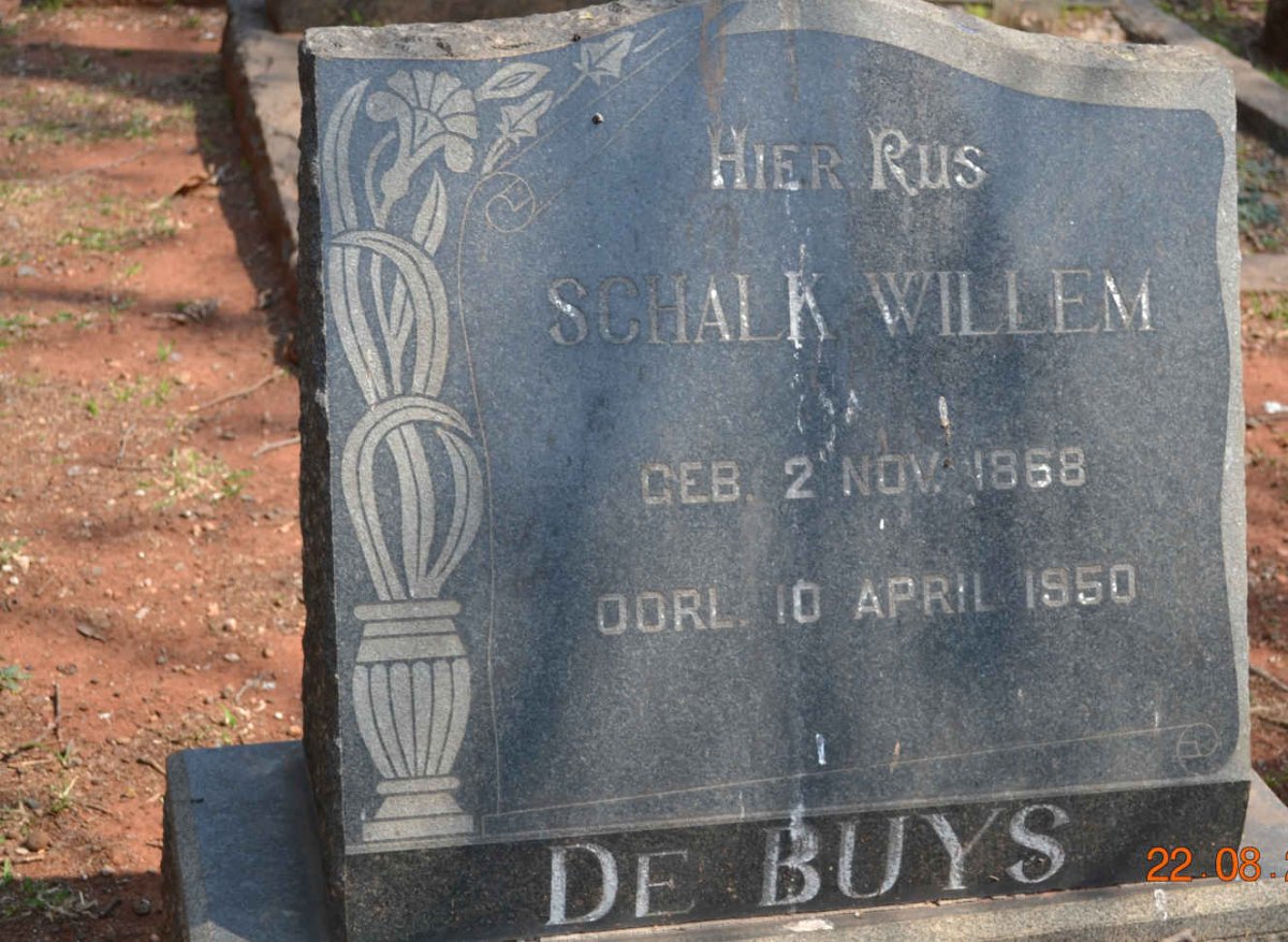 BUYS Schalk Willem, de 1868-1950
