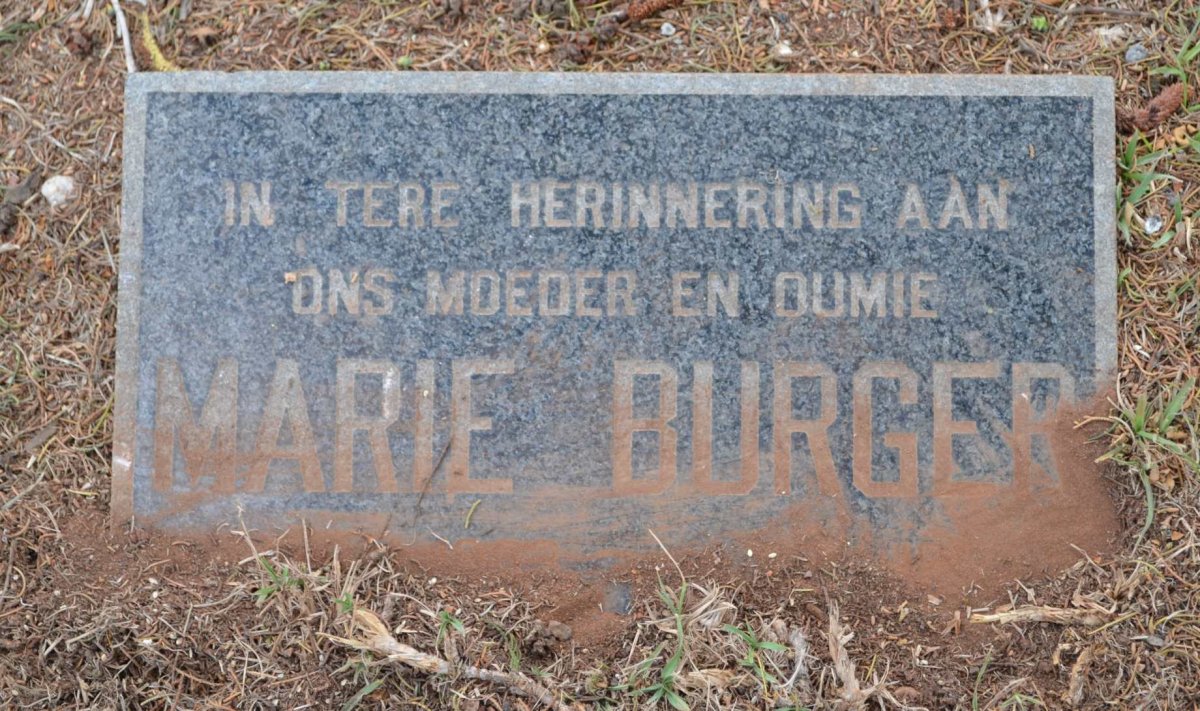 BURGER Marie