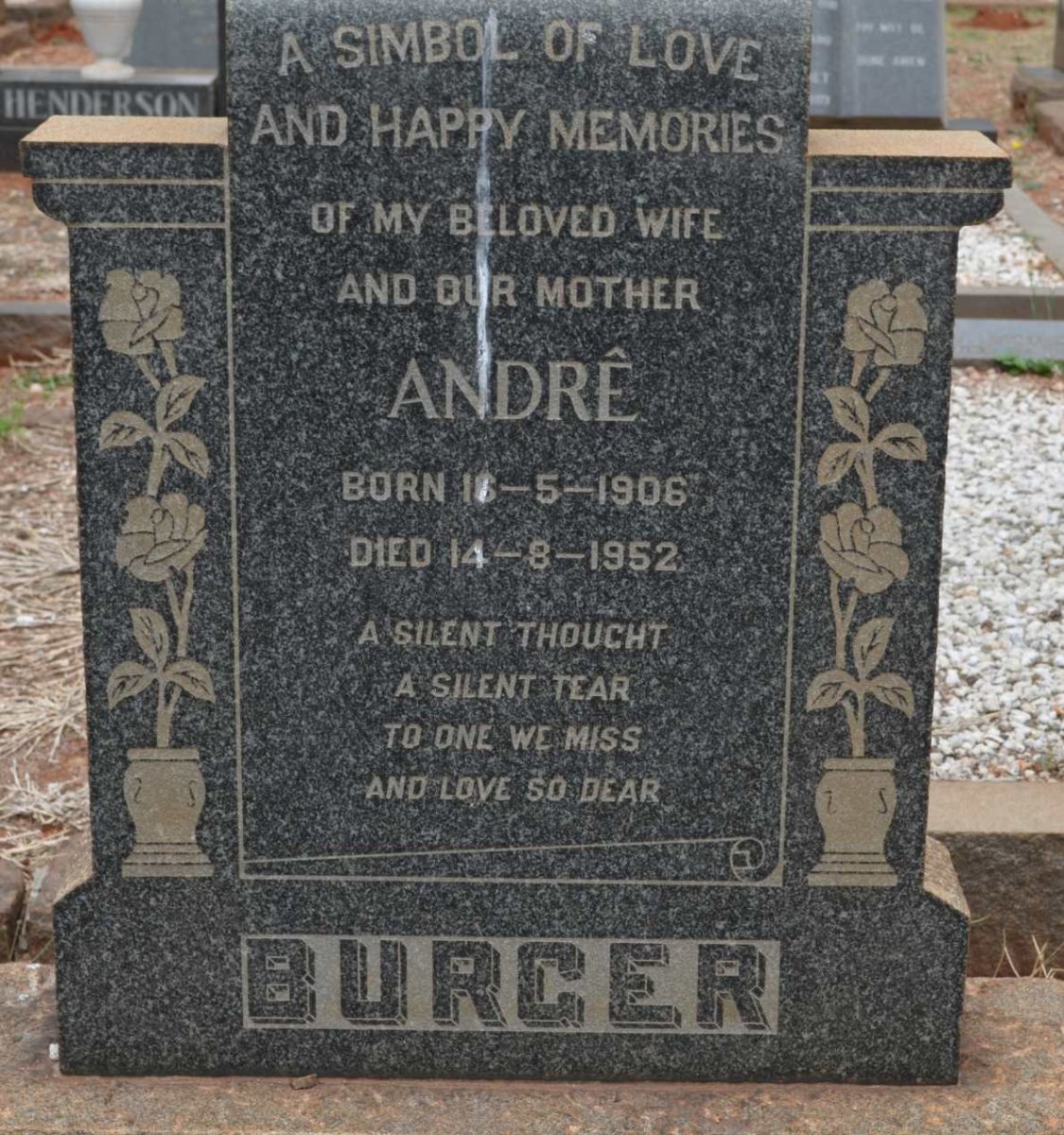 BURGER André 1906-1952