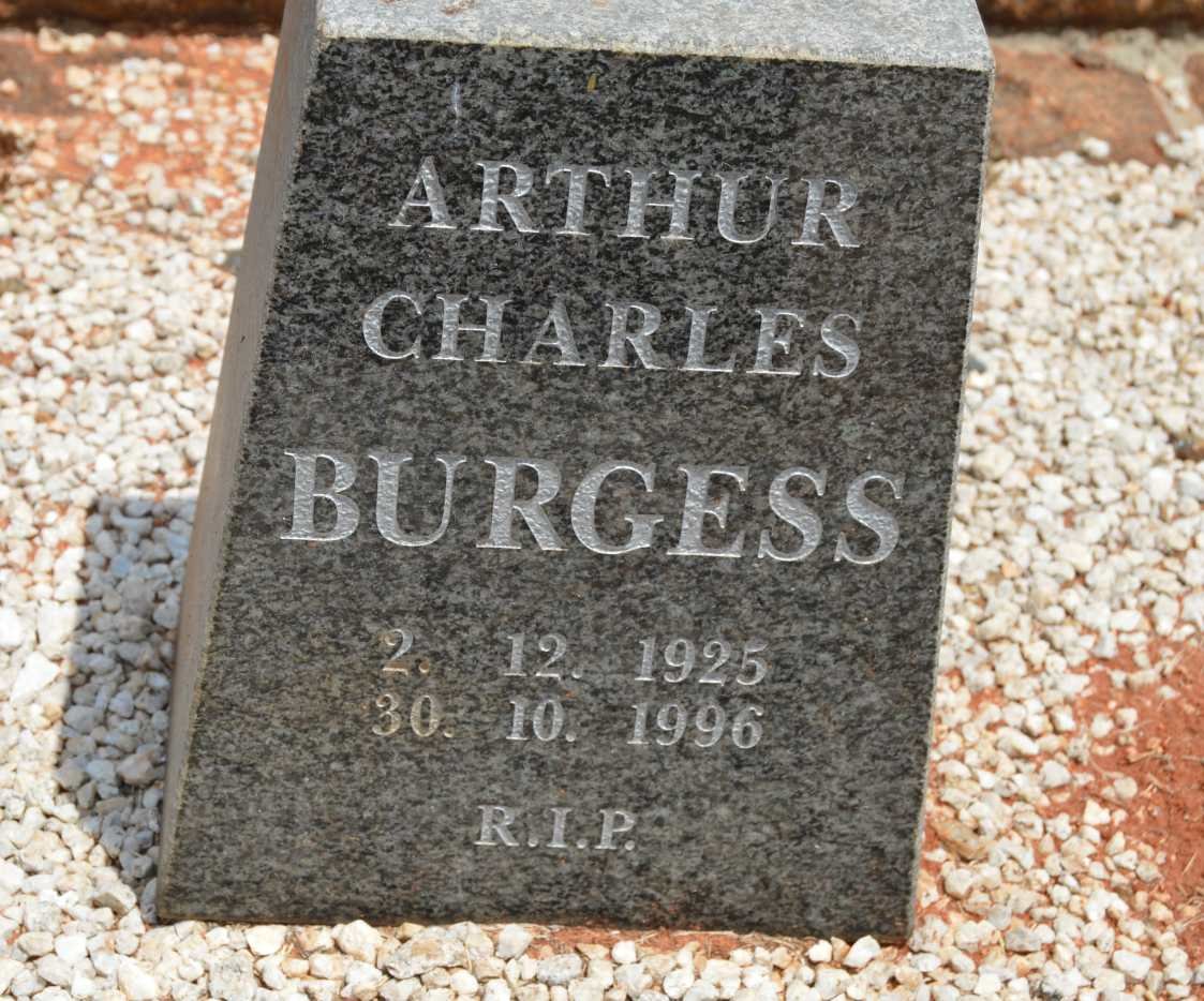 BURGESS Arthur Charles 1925-1996