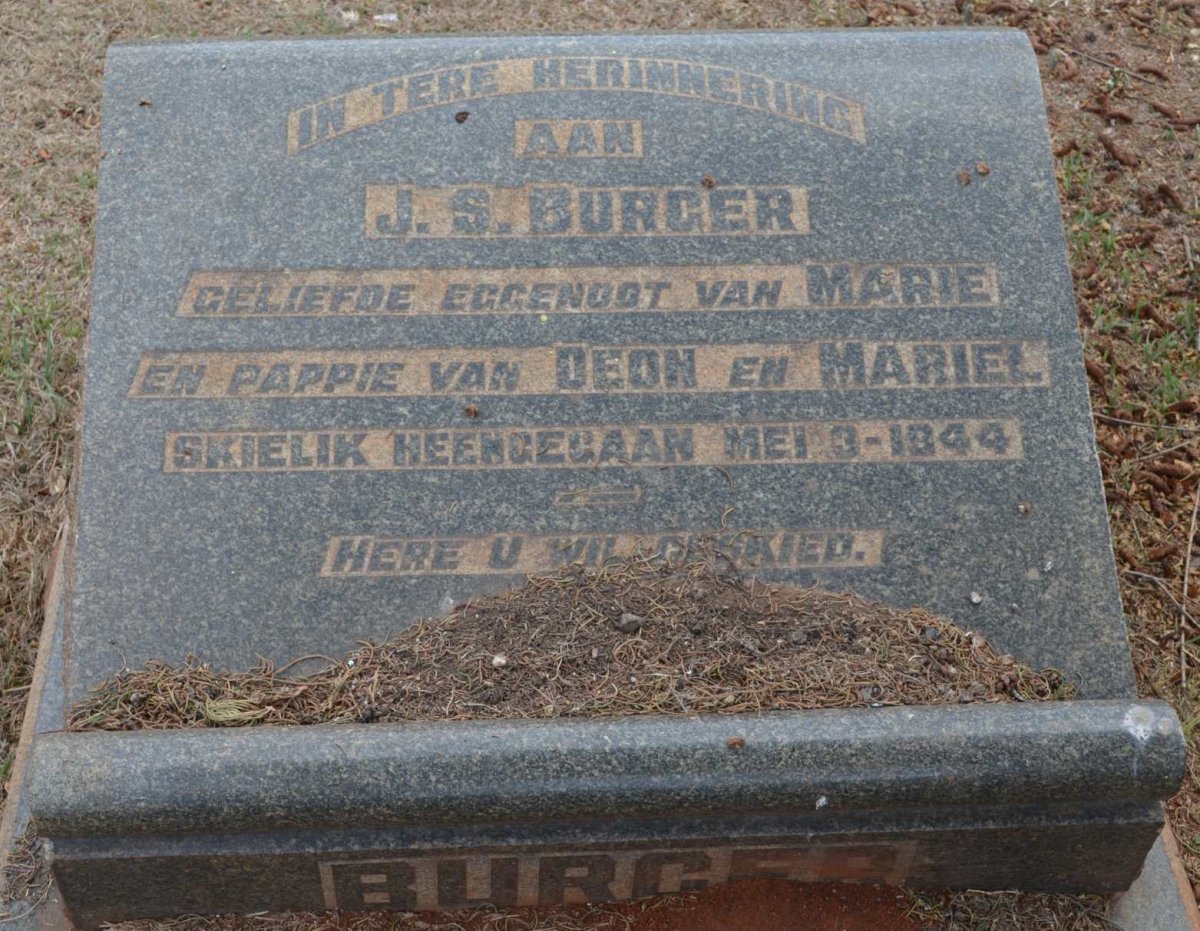 BURGER J.S. -1944