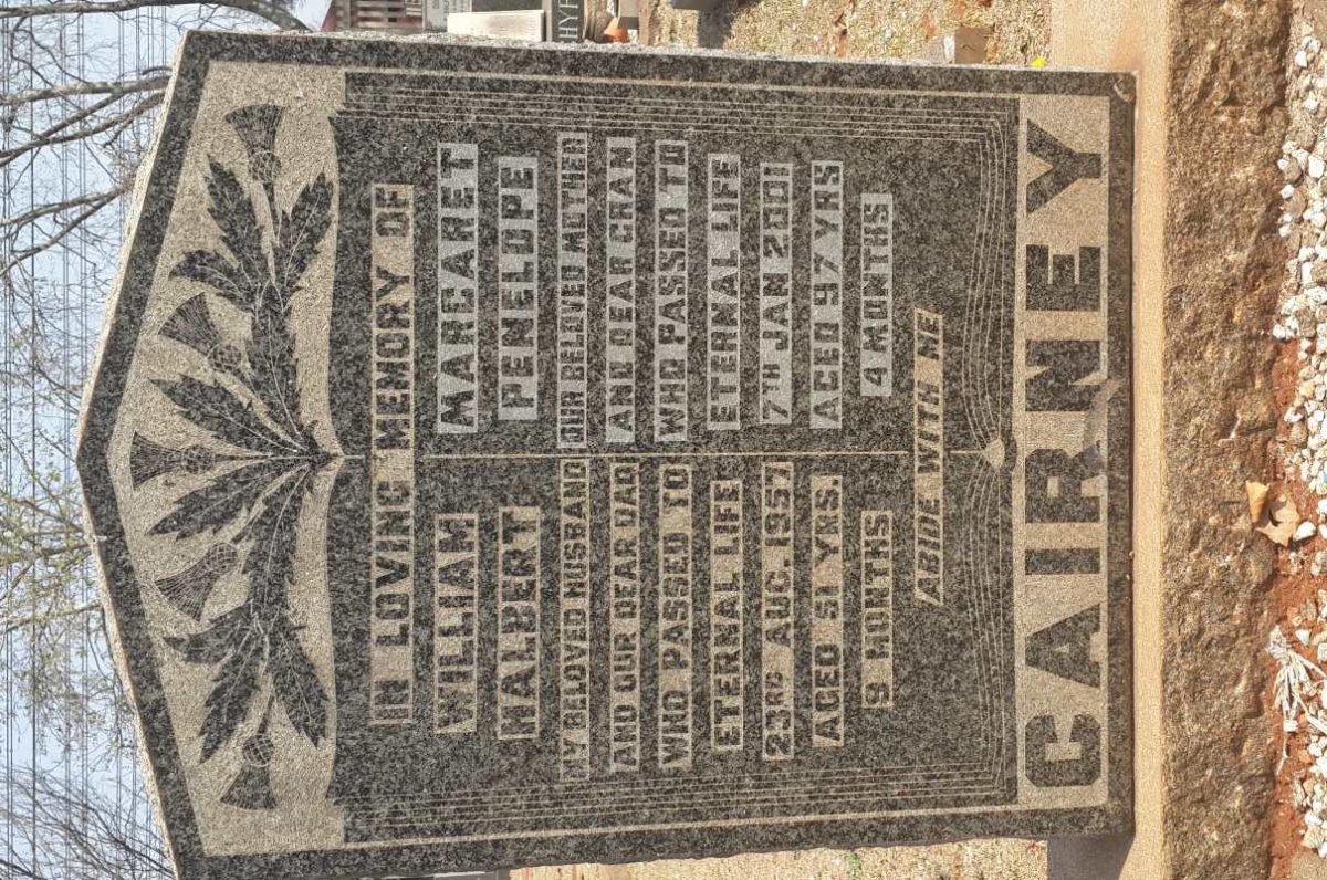 CAIRNEY William Halbert -1957 &amp; Margaret Penelope -2001