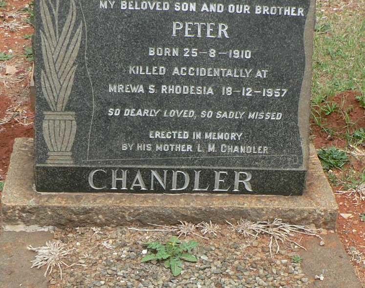CHANDLER Peter 1910-1957
