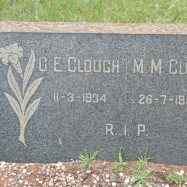 CLOUGH G.E. -1934 &amp; M.M. -1959