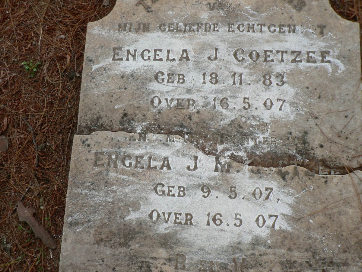 COETZEE Engela J. 1883-1907 :: COETZEE Engela J.M. 1907-1907