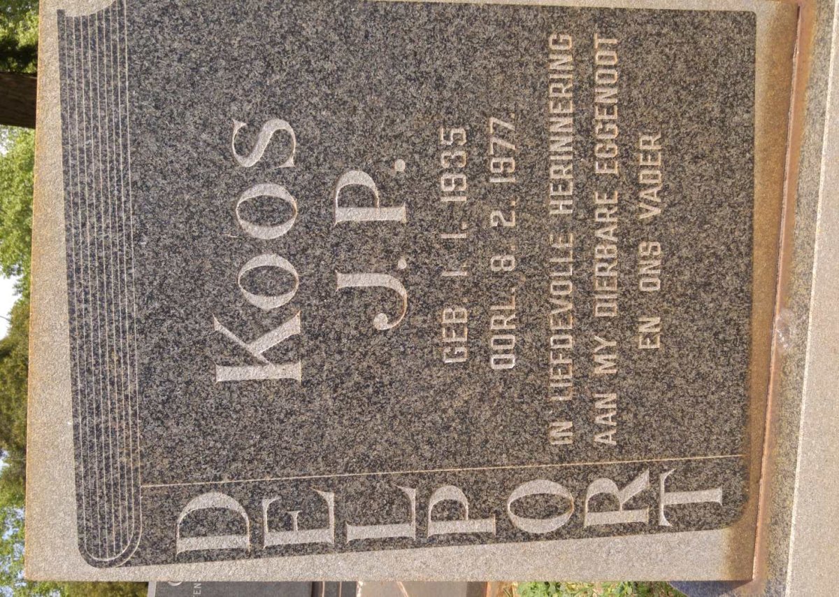 DELPORT Koos J.P 1935-1977
