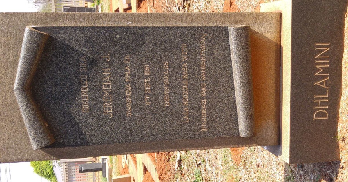 DHLAMINI Jeremeiah J. -1951