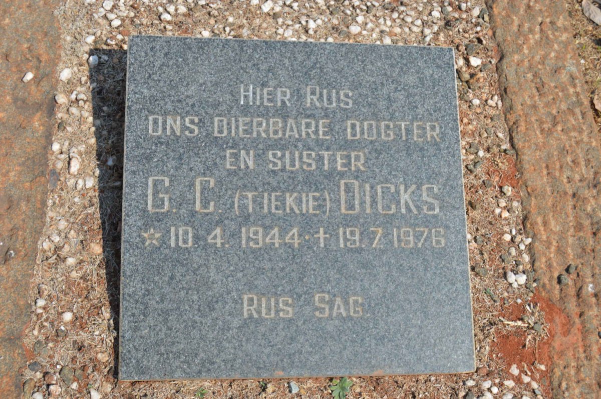 DICKS G.C. 1944-1976