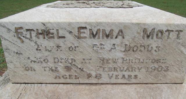 DODDS Ethel Emma Mott -1903