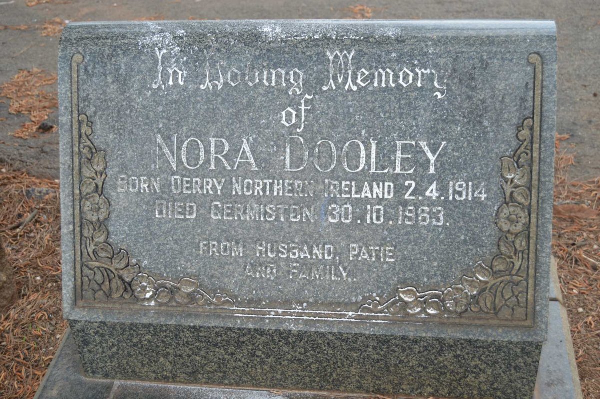 DOOLEY Nora 1914-1963