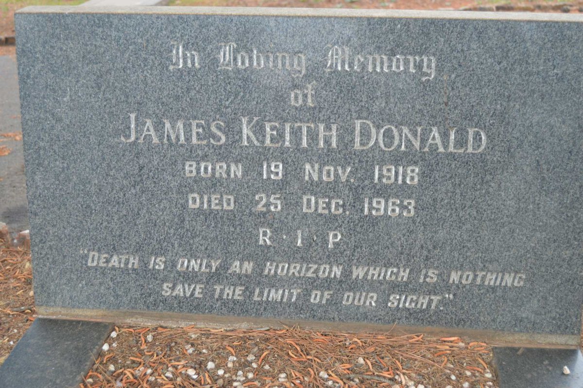 DONALD James Keith 1918-1963