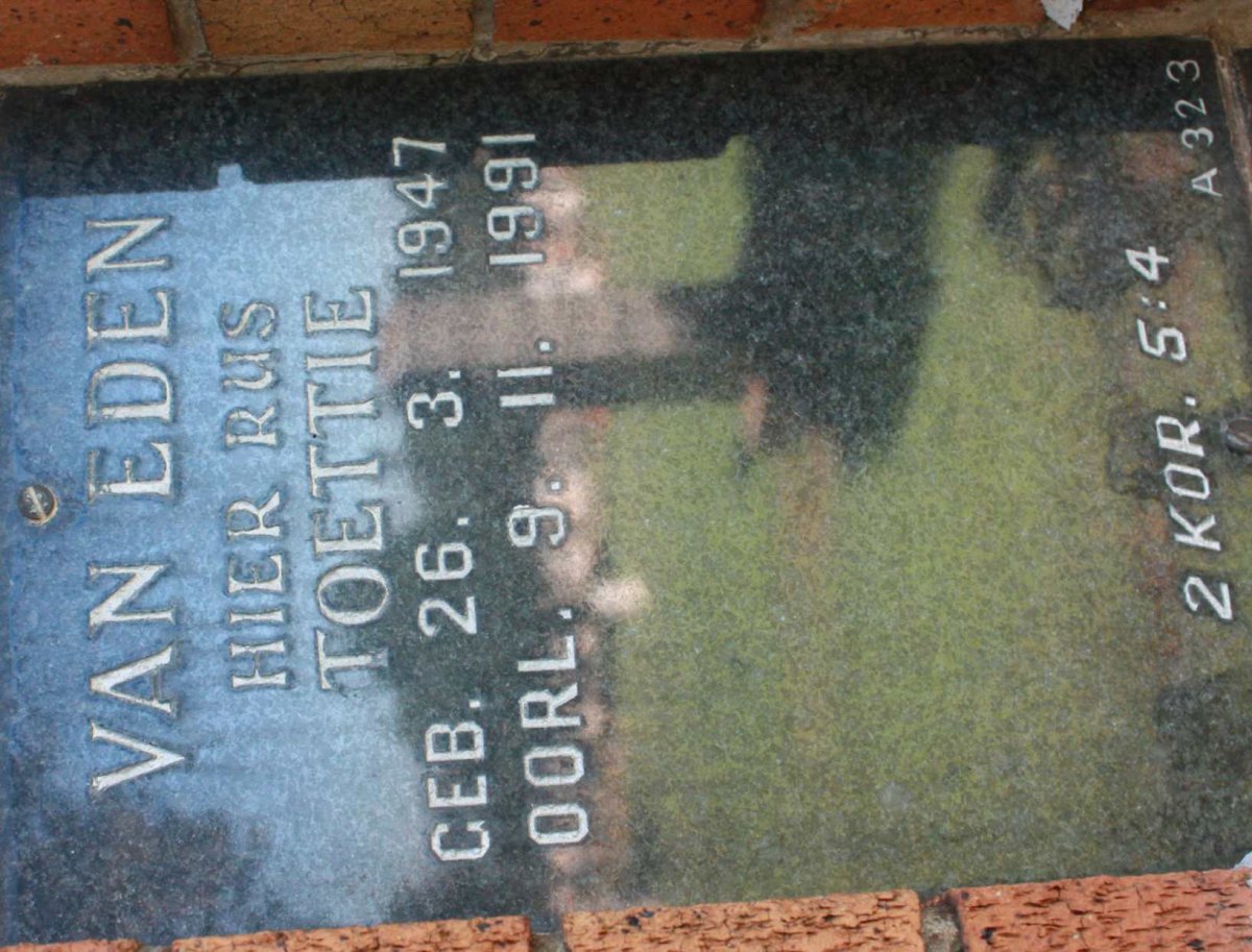 EDEN Toettie, van 1947-1991