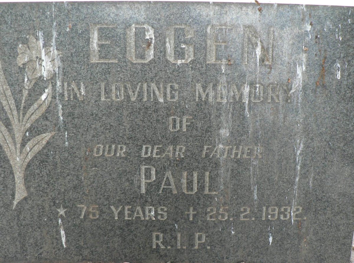 EGGEN Paul -1932