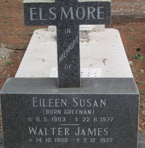 ELSMORE Walter James 1900-1977 &amp; Eileen Susan GREENAN 1903-1977
