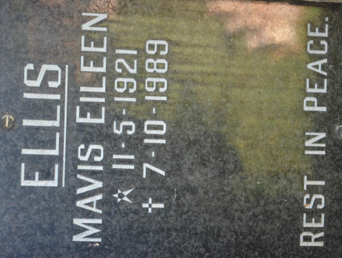 ELLIS Mavis Eileen 1921-1989