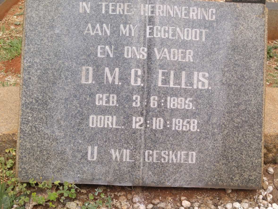 ELLIS D.M.C. 1895-1958