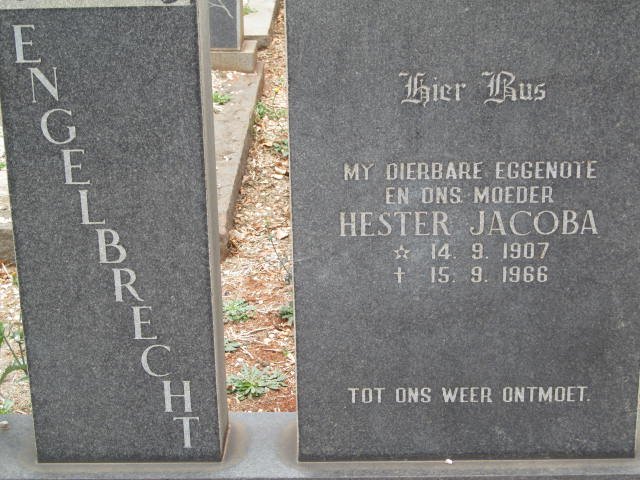 ENGELBRECHT Hester Jacoba 1907-1966