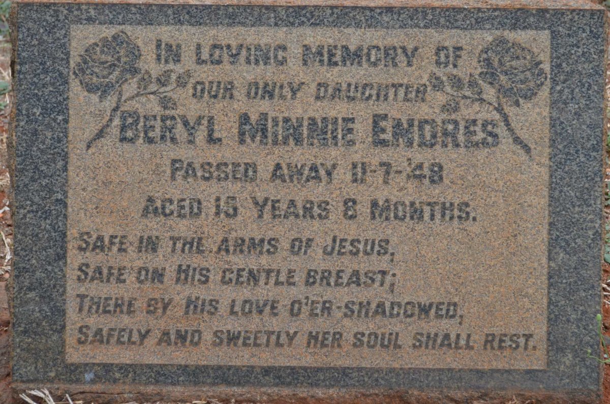 ENDRES Beryl Minnie -1948