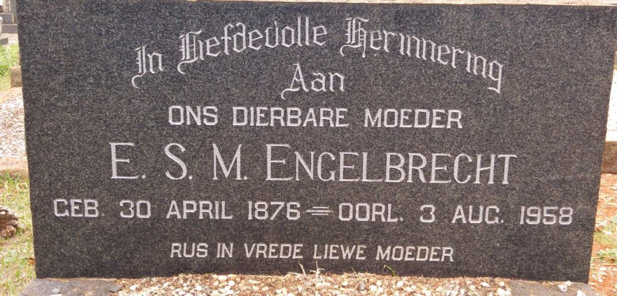 ENGELBRECHT E.S.M. 1876-1958
