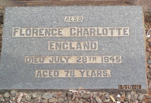 ENGLAND Florence Charlotte -1945