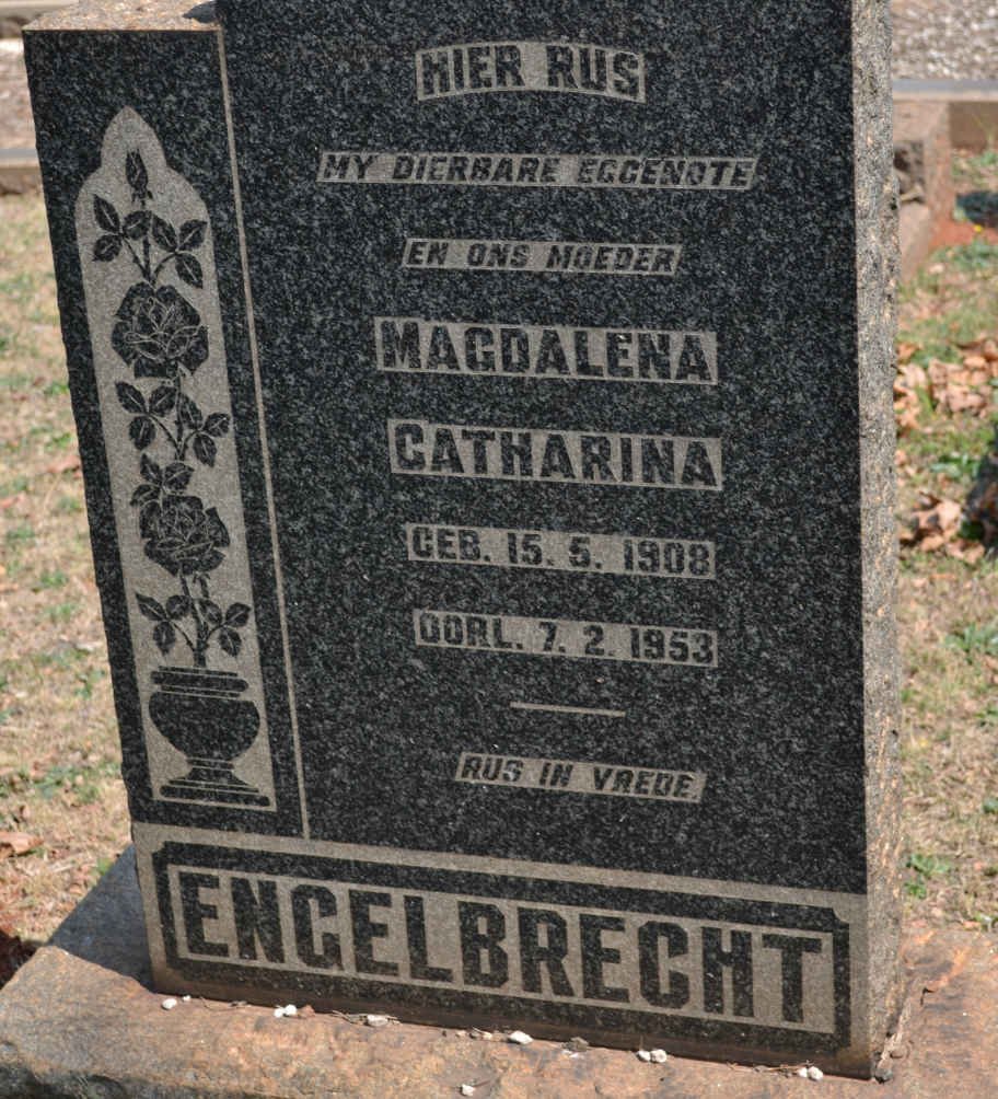 ENGELBRECHT Magdalena Catharina 1908-1953